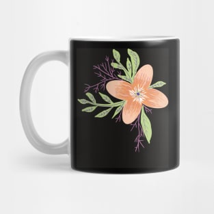 Pressed flower illustration Mug